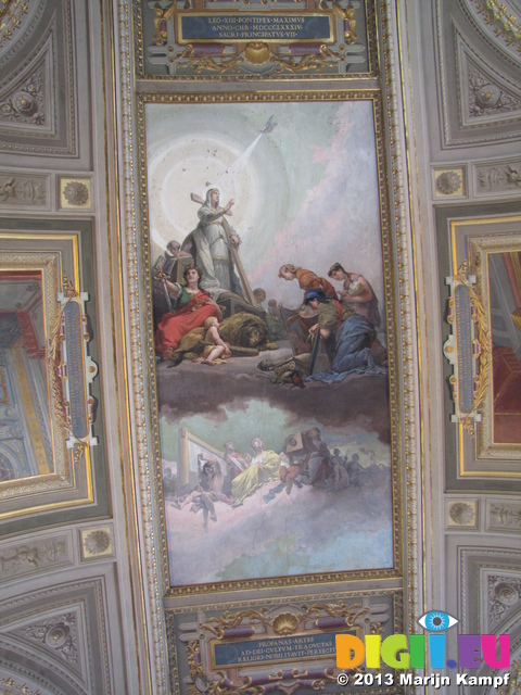 SX31843 Ceiling painting in the Vatican Museum